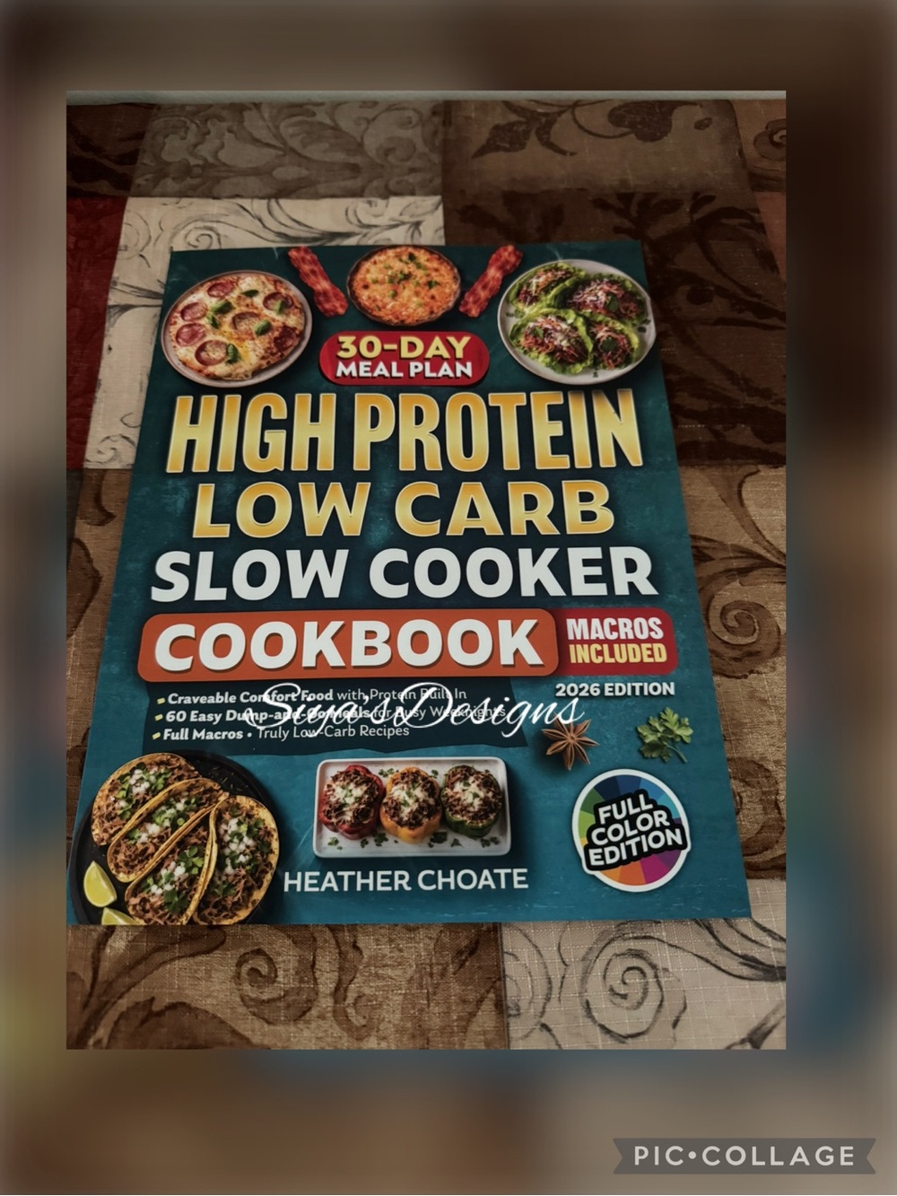 High Protein Low Carb Slow Cooker Cookbook - Teal Cover
